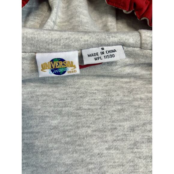 Universal Studios Adult Small Red Jacket Full Zip Hoodie Rain Windbreaker - Picture 4 of 9